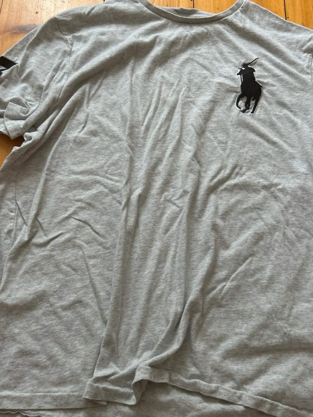 Polo by Ralph Lauren Light Gray Short Sleeve Tee with Black Pony